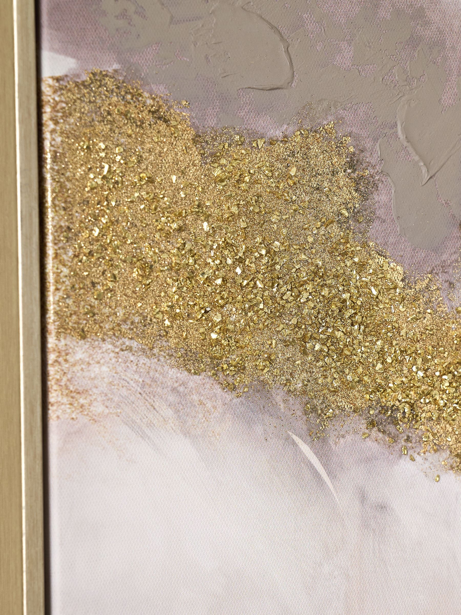 Lipsy gold ombre wall art set 60x60cm, UK version