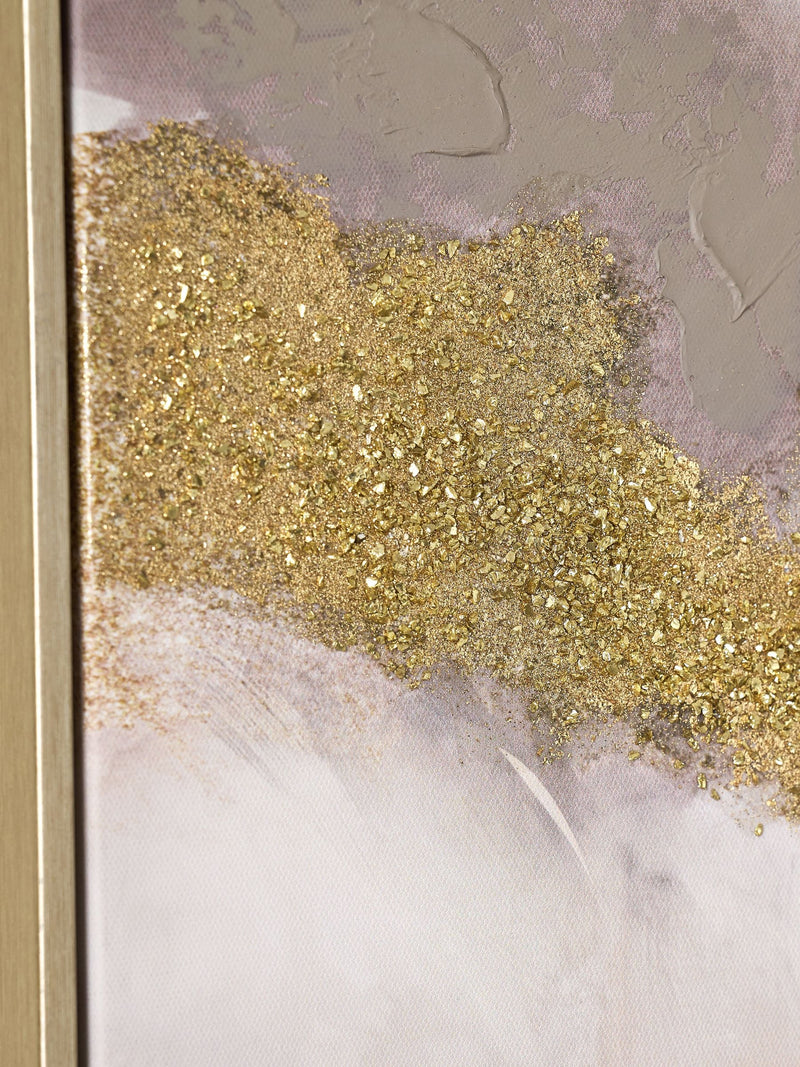Lipsy gold ombre wall art set 60x60cm, UK version