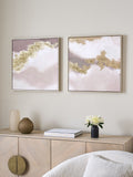 Lipsy gold ombre wall art set 60x60cm, UK version