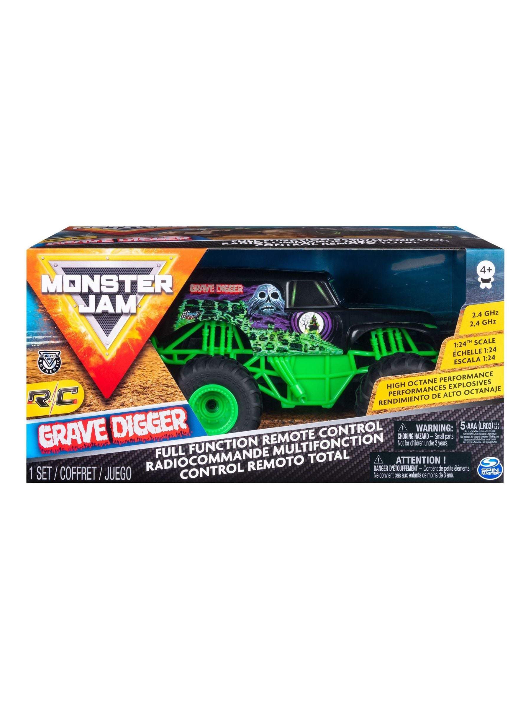 Monster Jam Grave Digger RC truck 1:24 scale - British product