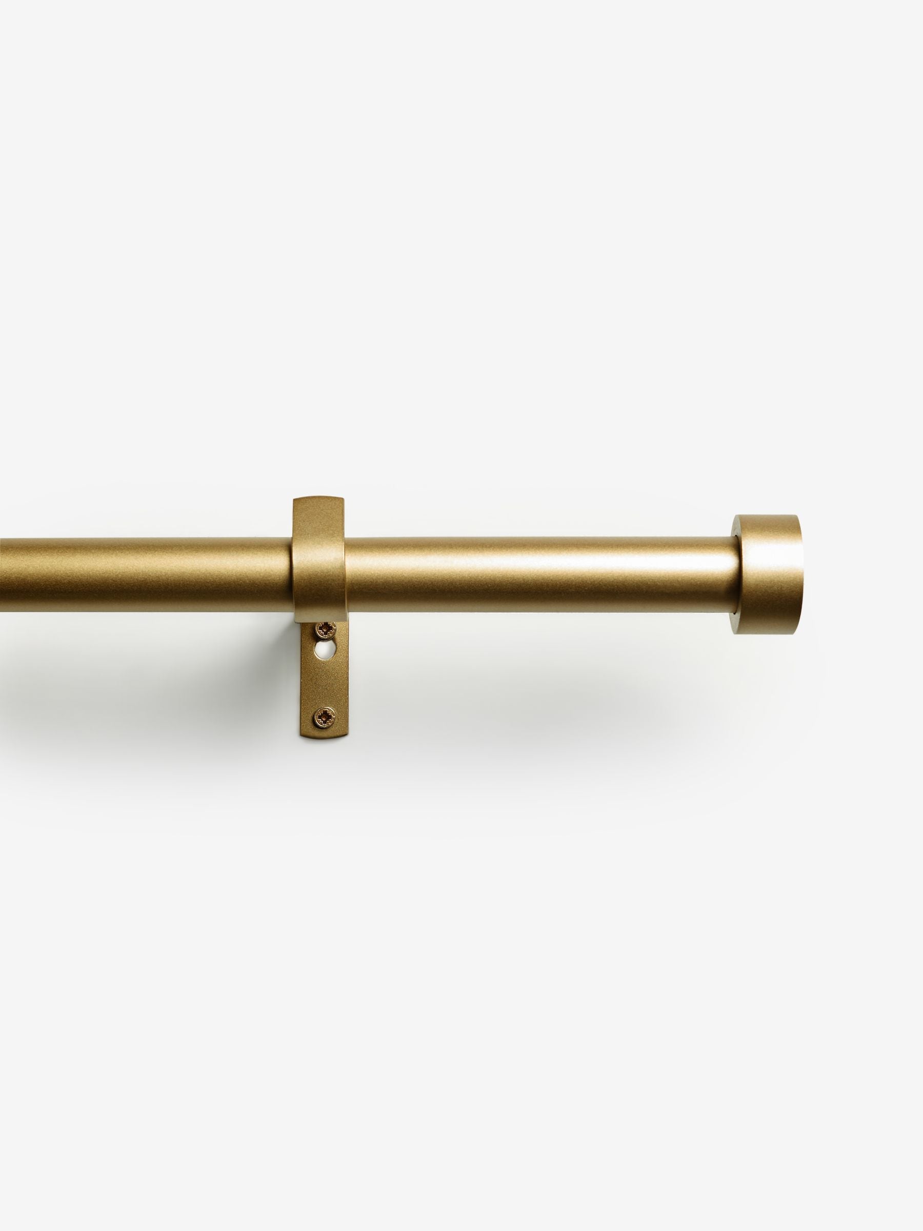 Gold Stud Finial Extendable 28mm Curtain Pole Kit