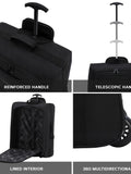 Flight Knight black 2-wheel cabin luggage 55x40x20cm, imported from the UK