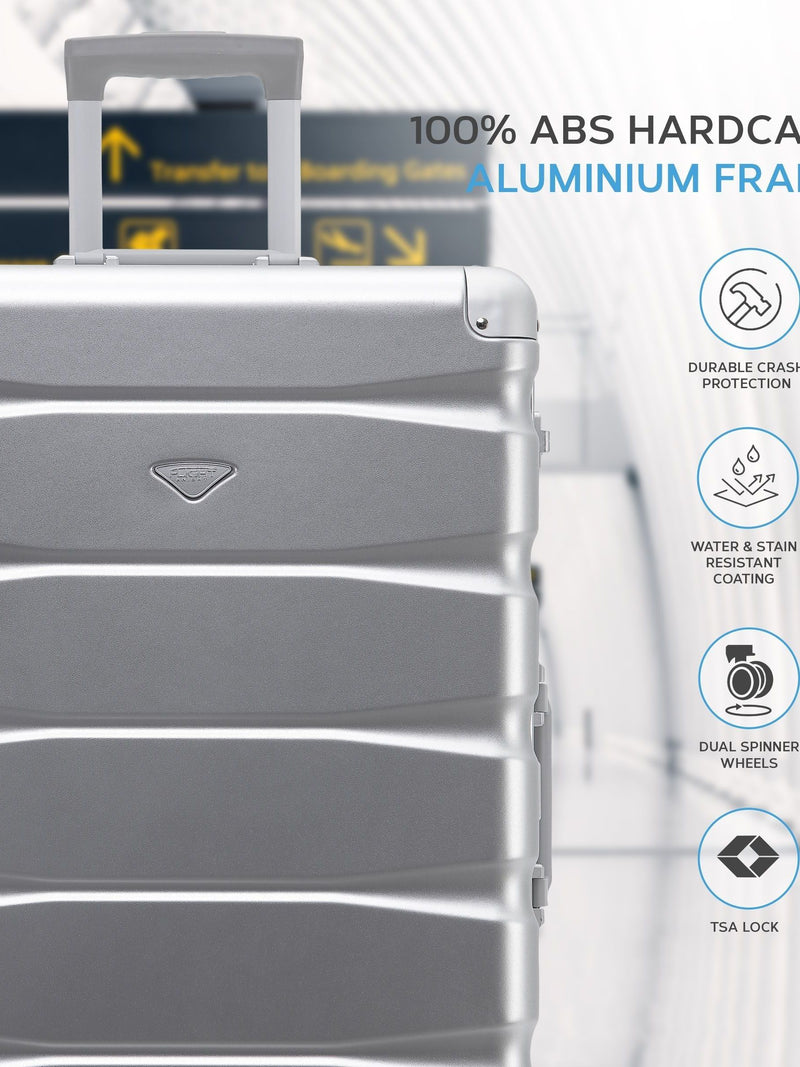 Flight Knight medium aluminium frame suitcase (British brand)