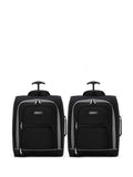 Flight Knight Grey Soft Cabin Carry-On Bag Compatible 100+ Airlines 2 Wheels Luggage