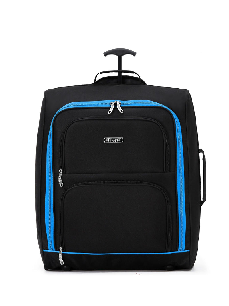 Flight Knight Blue Soft Cabin Carry-On Bag BA Compatible 2 Wheels