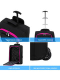 Flight Knight cabin carry-on Black/Pink, UK version