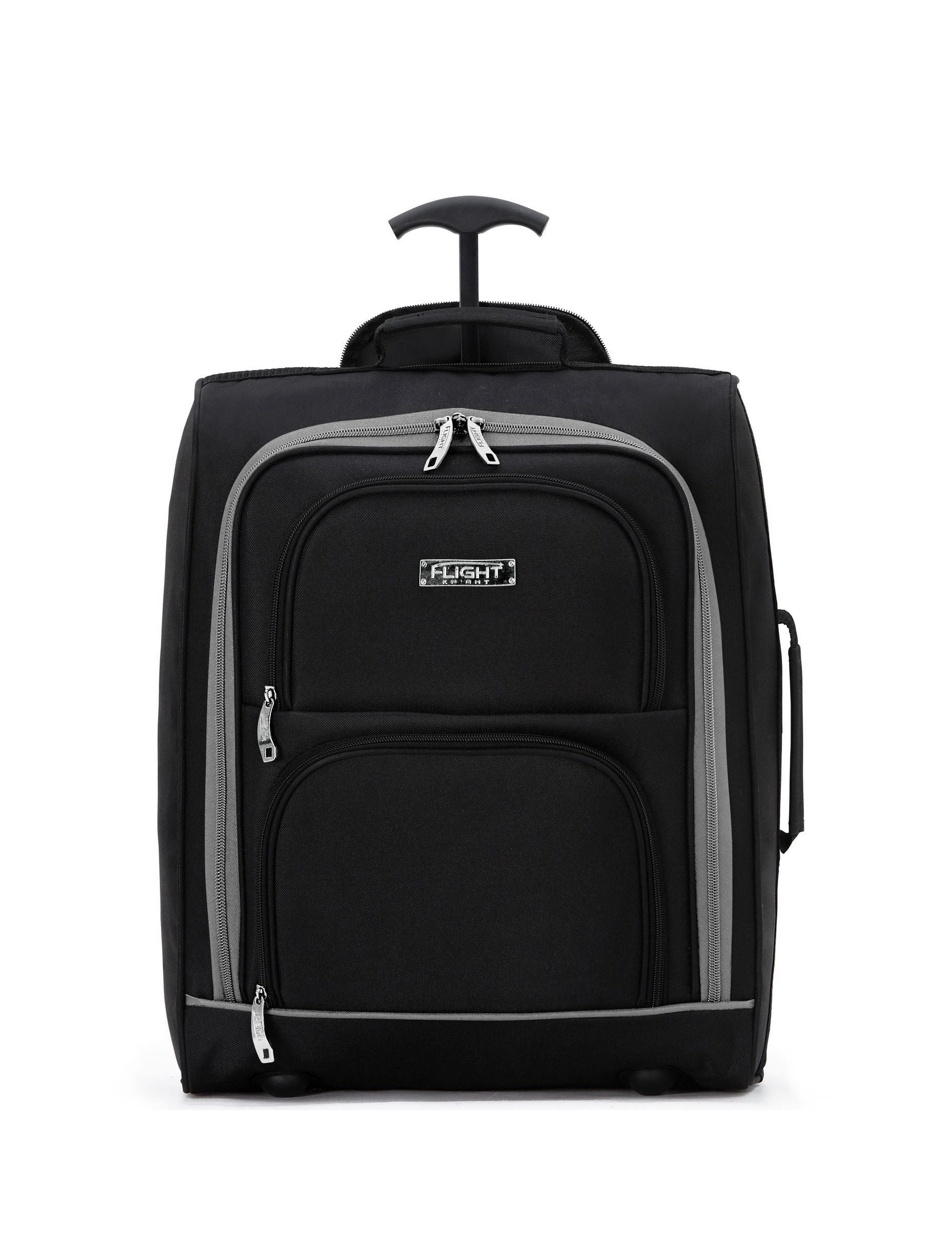 Flight Knight soft cabin carry-on bag grey/black (British brand)