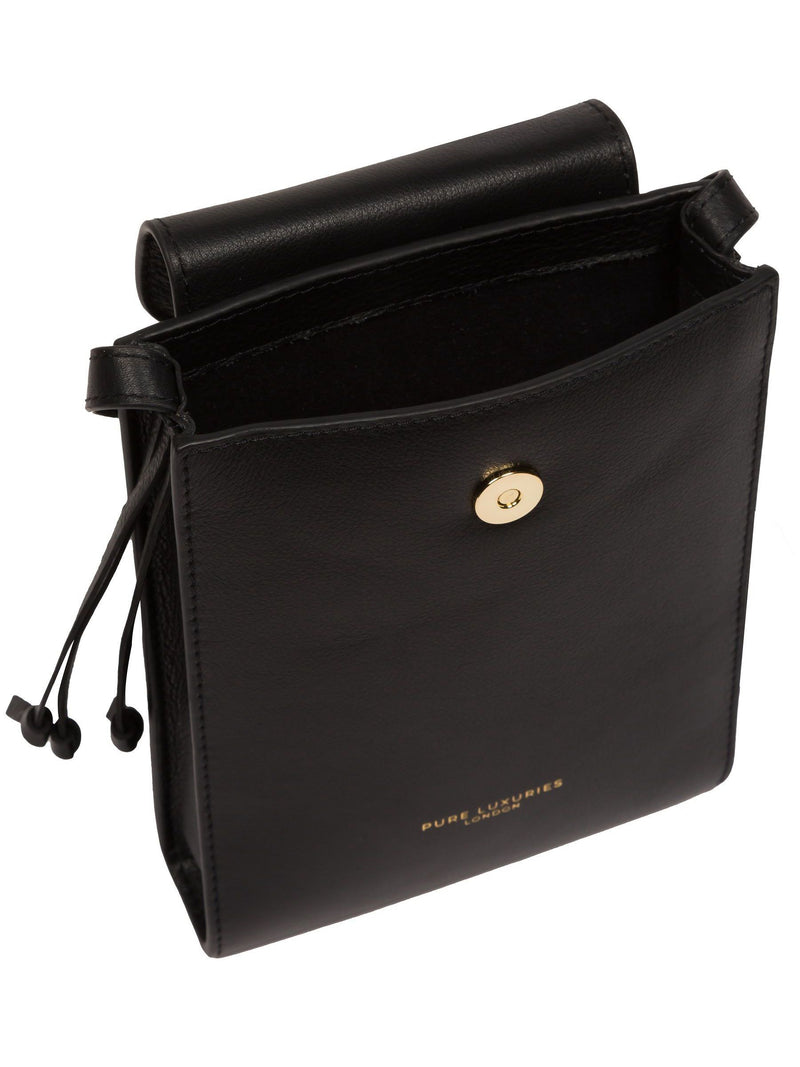 Pure Luxuries London Kiana Nappa leather cross-body phone bag (British brand)