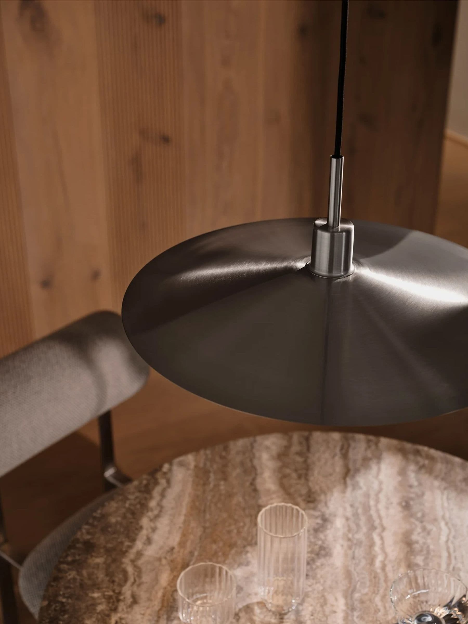 Nordlux pendant ceiling light brushed chrome 51cm (British brand)