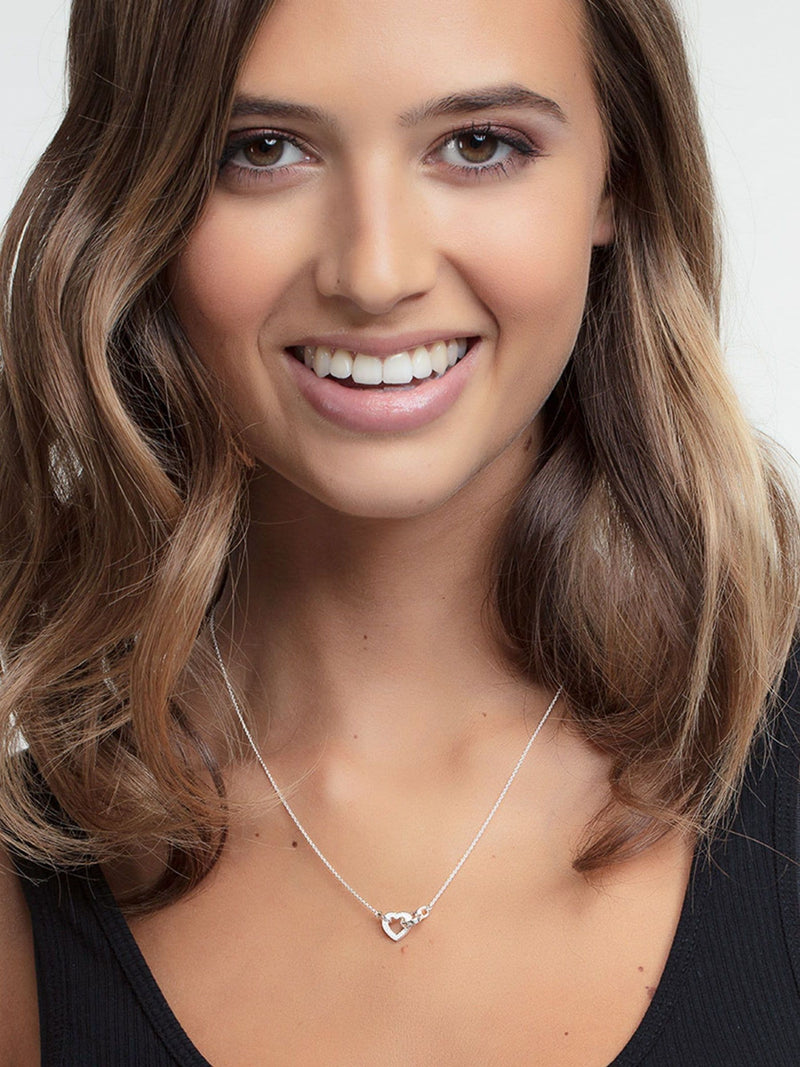 Thomas Sabo White Heart Together necklace (British brand)