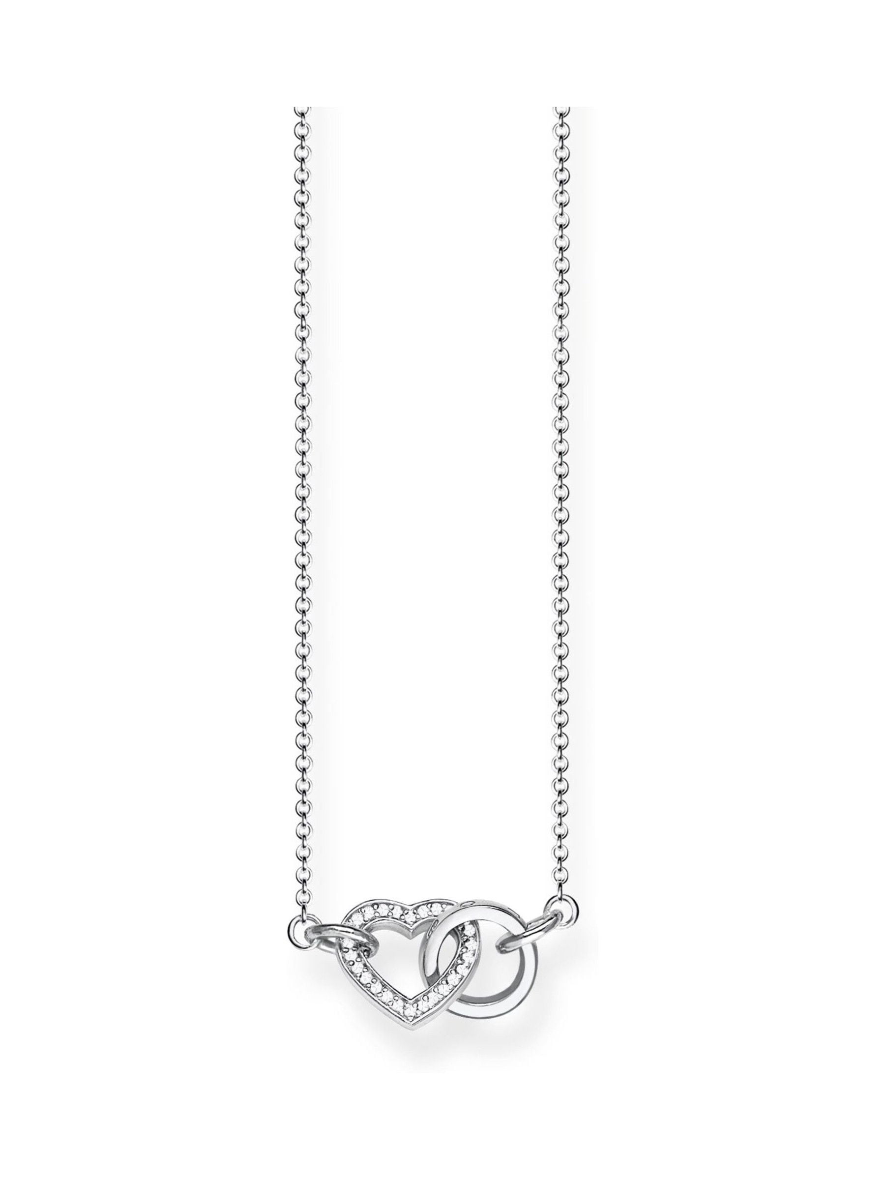 Thomas Sabo White Heart Together Necklace