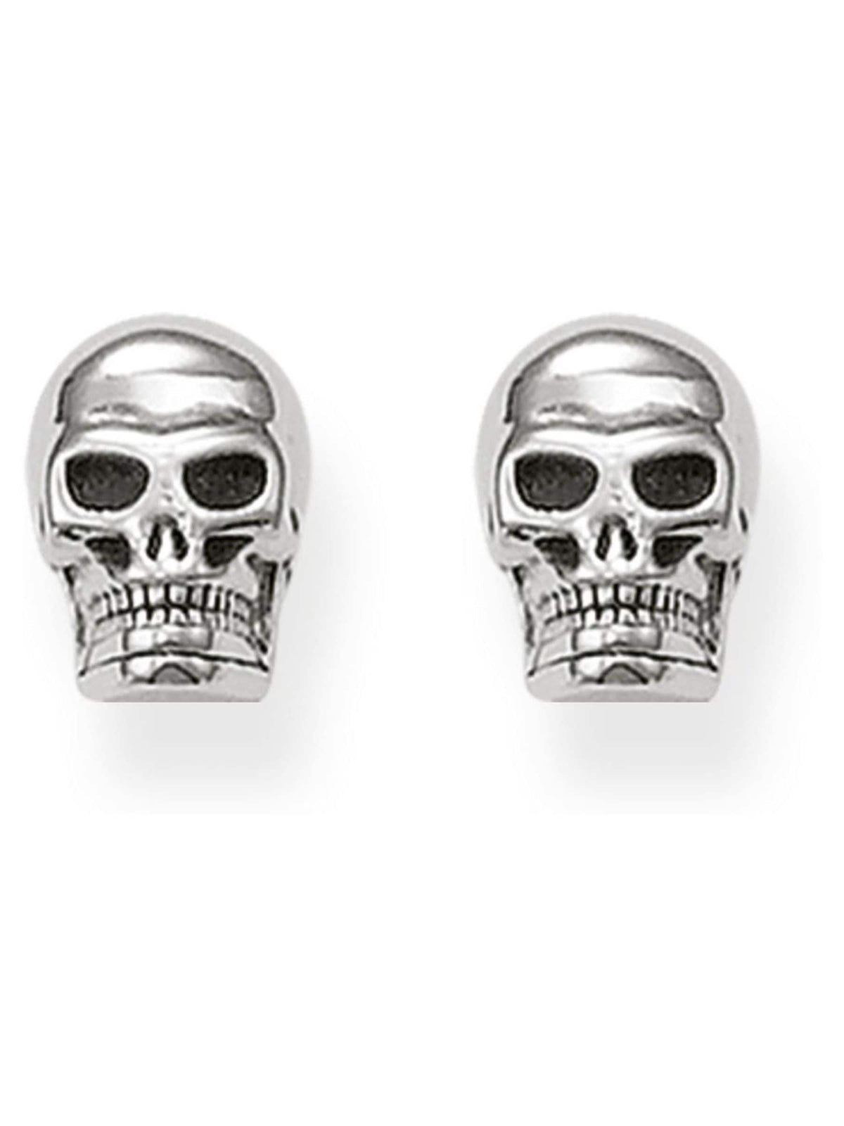 Thomas Sabo Silber Totenkopf Ohrstecker - 925 Silber, Geschwärzt