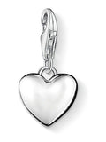 Thomas Sabo silver 3D heart charm pendant, imported from the UK
