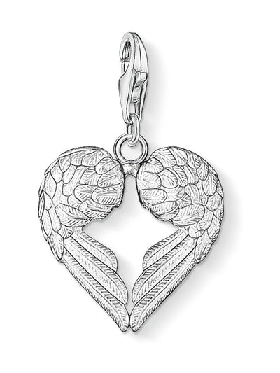 Next Thomas Sabo Silver Angel Wings Heart Pendant 1.6 cm- Buy online at McGrocer