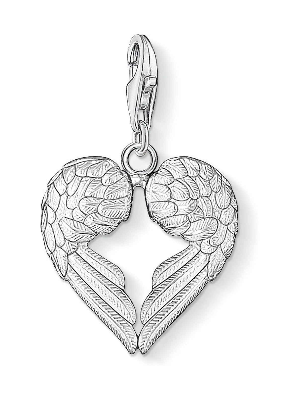 Thomas Sabo silver angel wings heart pendant 1.6 cm - British product