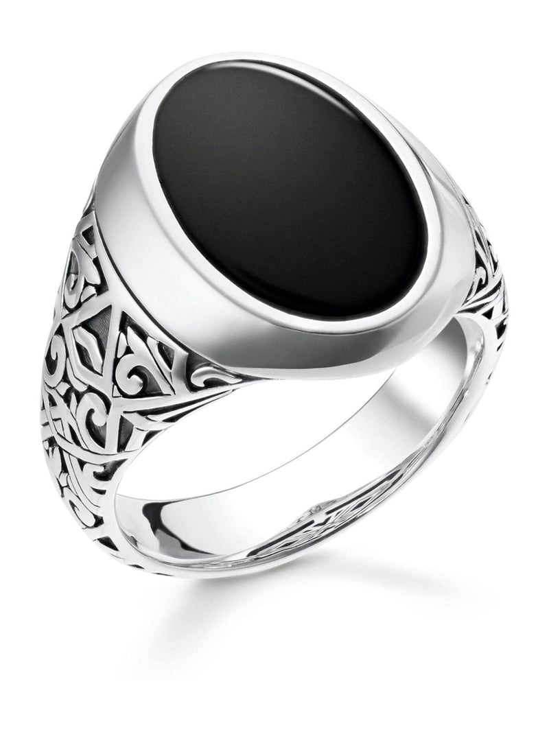 Thomas Sabo black onyx ring (British brand)
