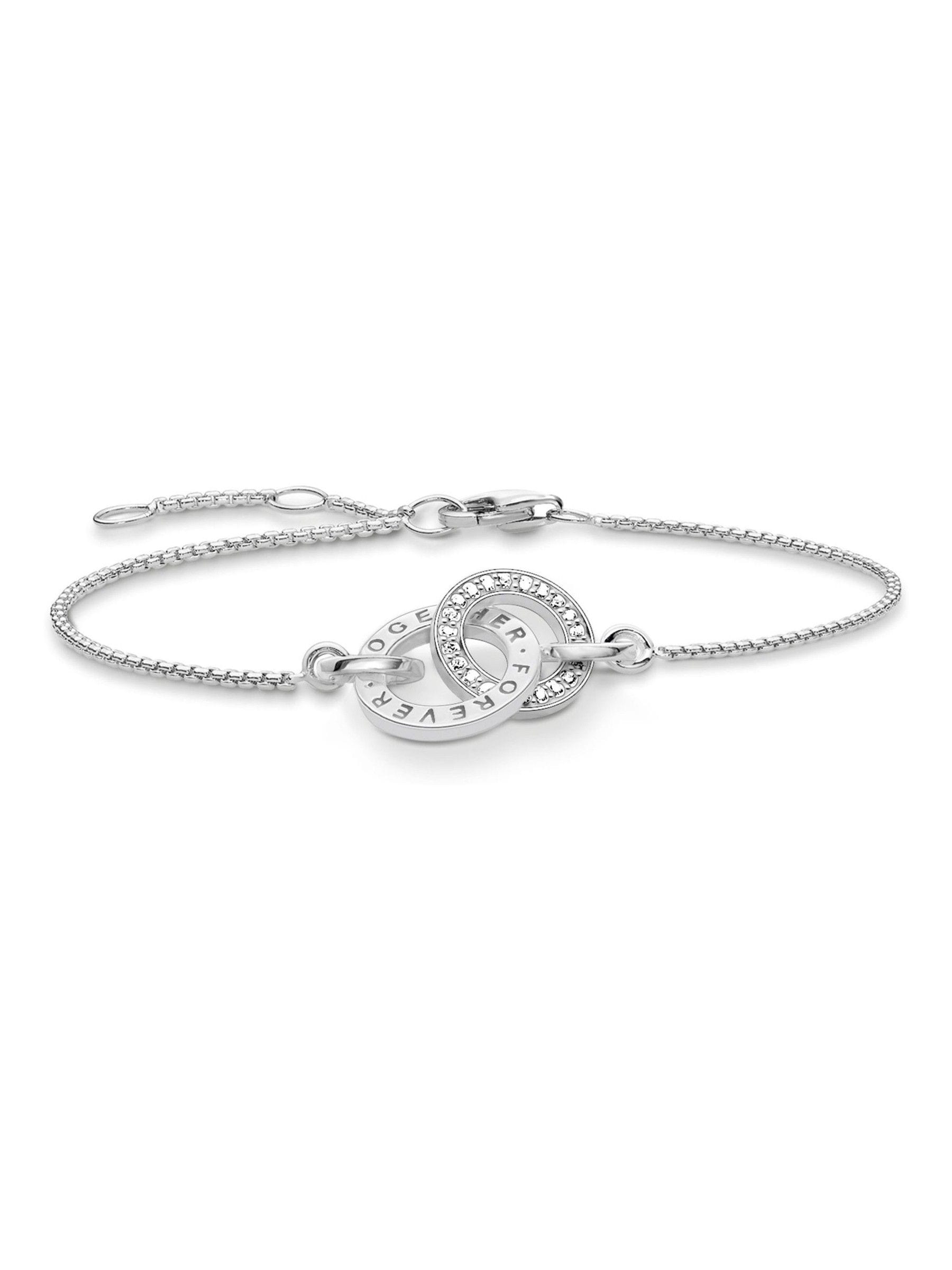 Thomas Sabo Forever Together sterling silver bracelet 2.3 cm (British brand)