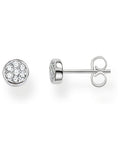 Thomas Sabo ear studs White Sparkling Circles 0.6 cm - British product