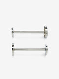 Set of 2 Chrome Next Stud Curtain Holdbacks