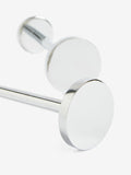 Set of 2 Chrome Next Stud Curtain Holdbacks