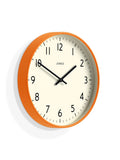 Jones Clocks Fizzy Orange wall clock 30cm, UK version