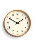 Jones Clocks Fizzy Orange wall clock 30cm, UK version