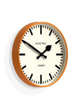 Jones Clocks Fizzy Orange Tiger wall clock 30cm, UK version