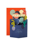 Hallmark Blue Birthday Card for Brother 3D Balloons Design