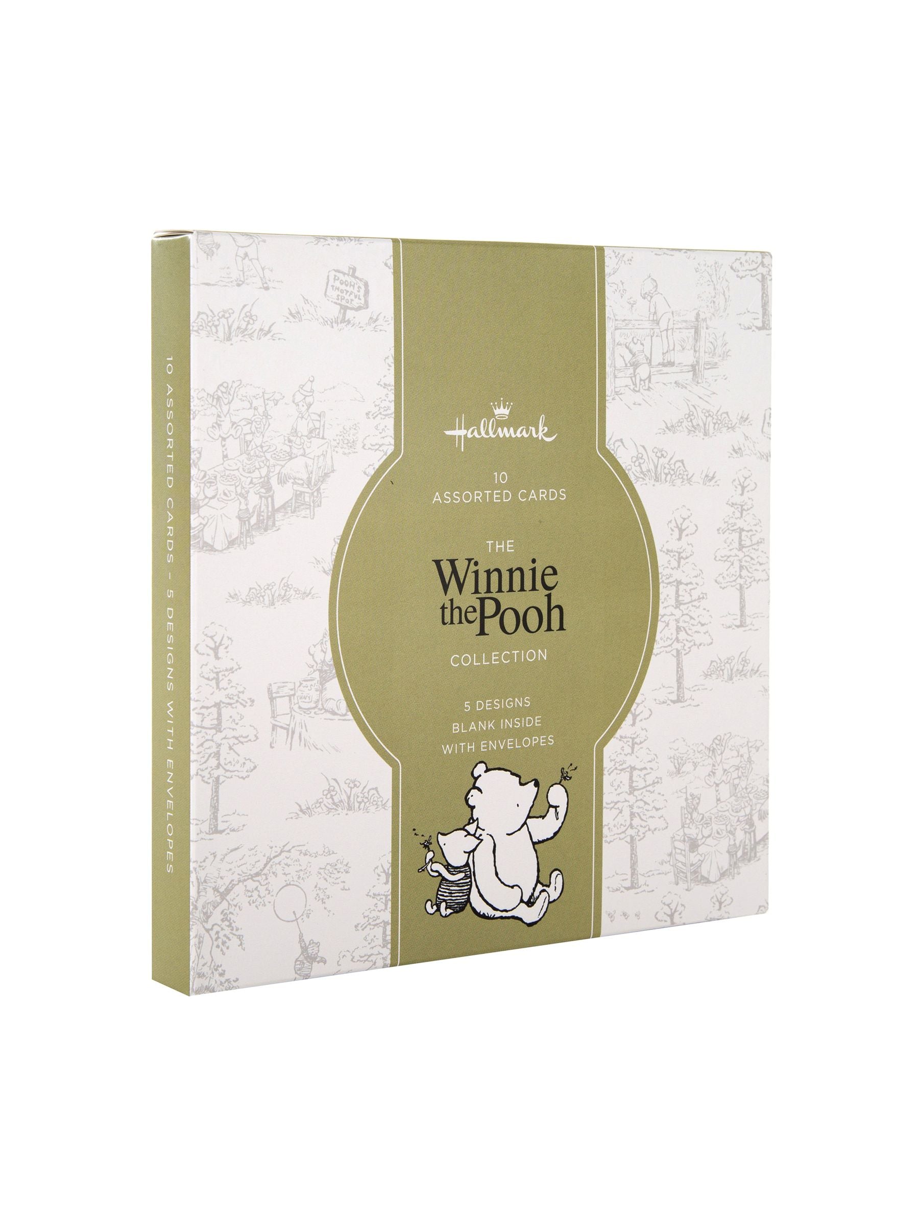Hallmark Winnie the Pooh cards 10 pack assorted designs, UK version