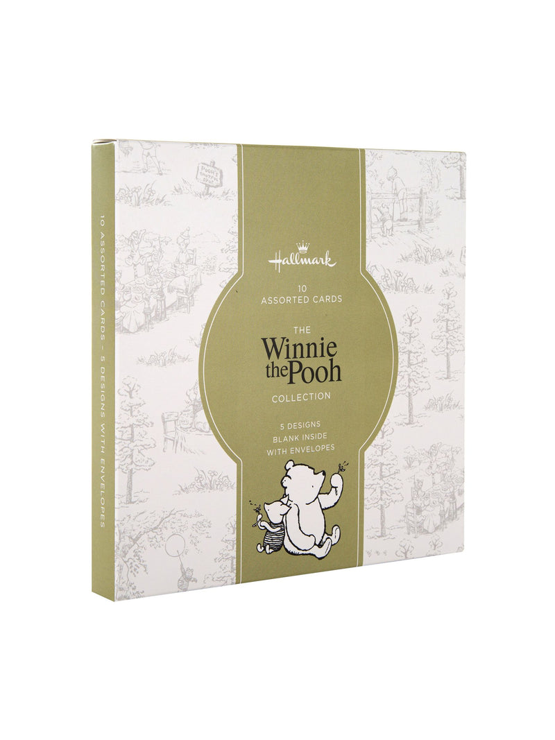 Hallmark Winnie the Pooh cards 10 pack assorted designs, UK version