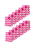 Hallmark pink medium gift bags with zig-zag design, UK version