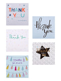Hallmark grey thank you cards 10 pack 5 designs, UK version
