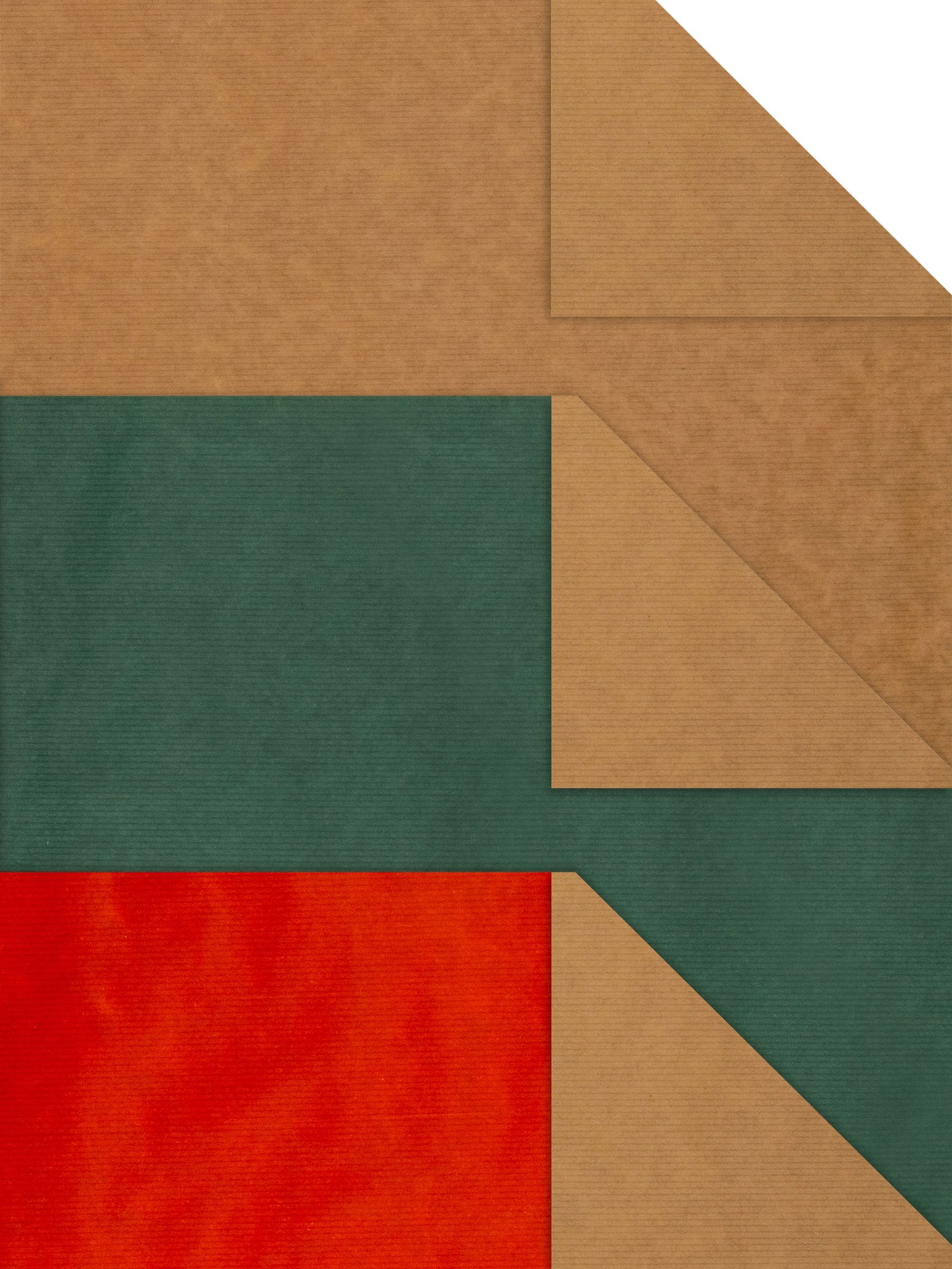 Hallmark Kraft wrapping paper in 3 colours 3m x 70cm, UK version