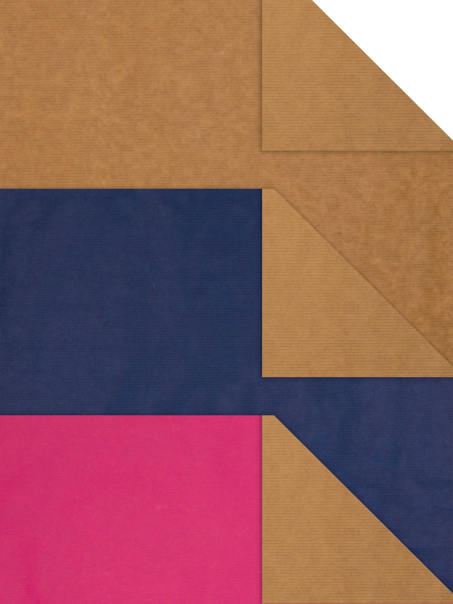 Hallmark Kraft wrapping paper 3 colors 3 rolls 3m, UK version
