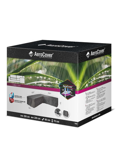 Next Aerocover Pacific Grey L-Shape Garden Lounge Set Cover 220 x 220 x 70 cm- Buy online at McGrocer