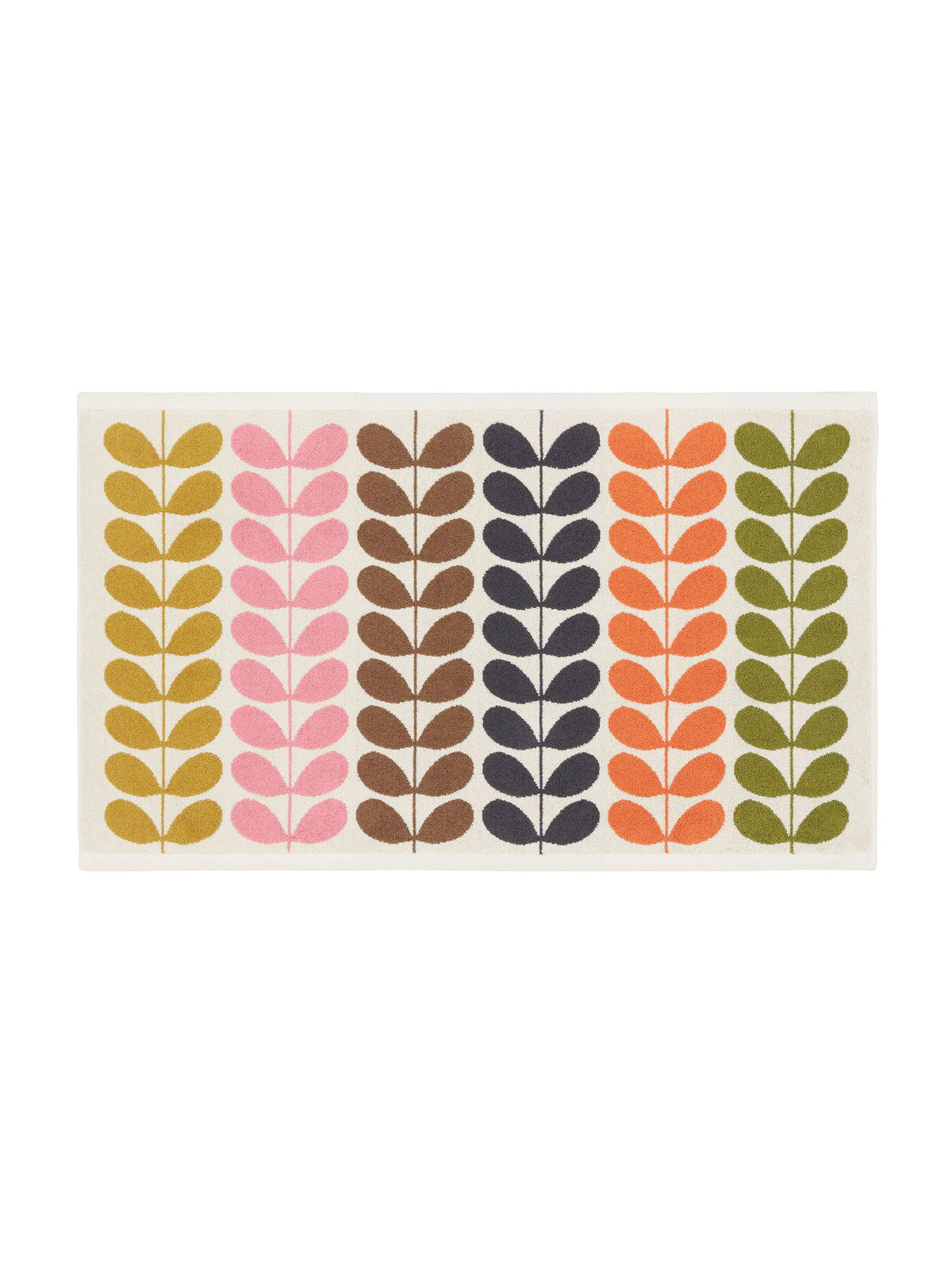 Orla Kiely Auburn Multi Stem 100% cotton bath mat 90x50cm, UK version
