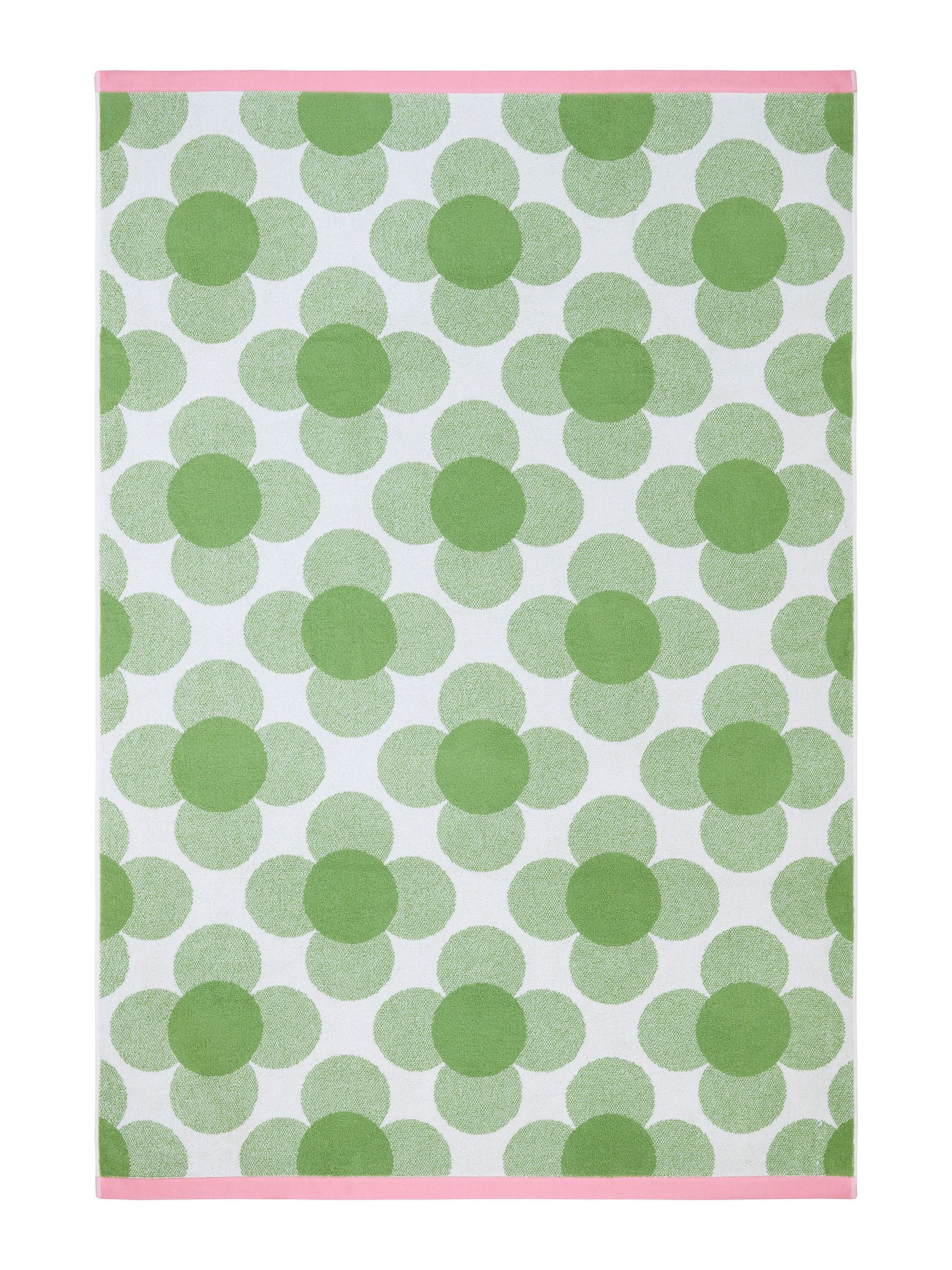 Orla Kiely clover flower cotton towel (British brand)