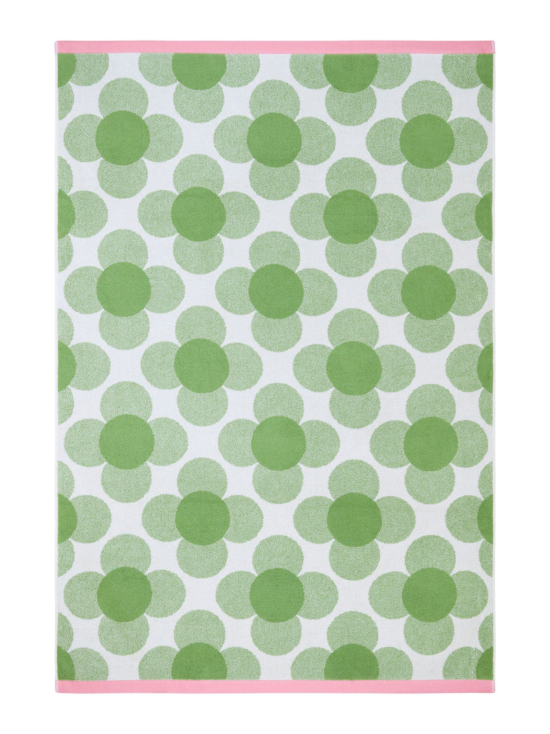 Orla Kiely clover flower cotton towel (British brand)