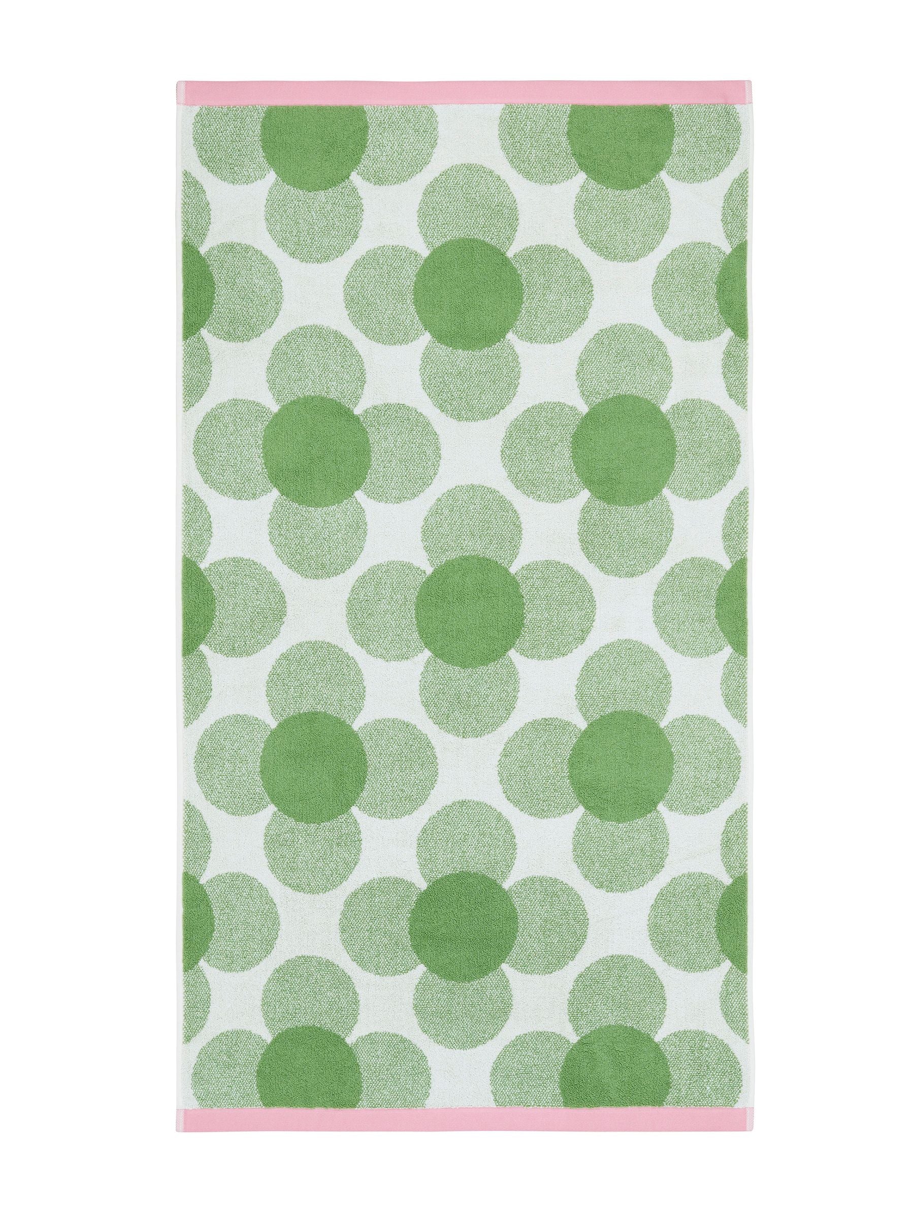 Orla Kiely clover flower cotton towel (British brand)