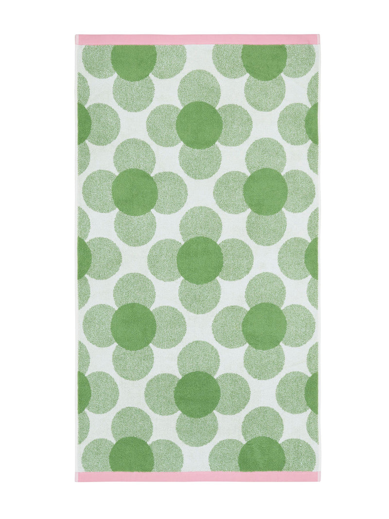 Orla Kiely clover flower cotton towel (British brand)