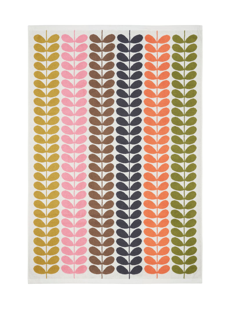 Orla Kiely Auburn Multi Stem 100% cotton towel - British product