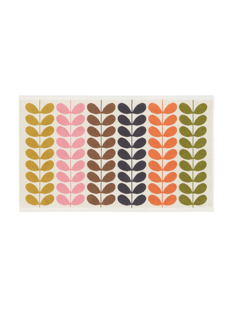 Orla Kiely Auburn Multi Stem 100% cotton towel - British product