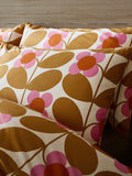 Orla Kiely Saffron Stem Bloom duvet cover set, imported from the UK