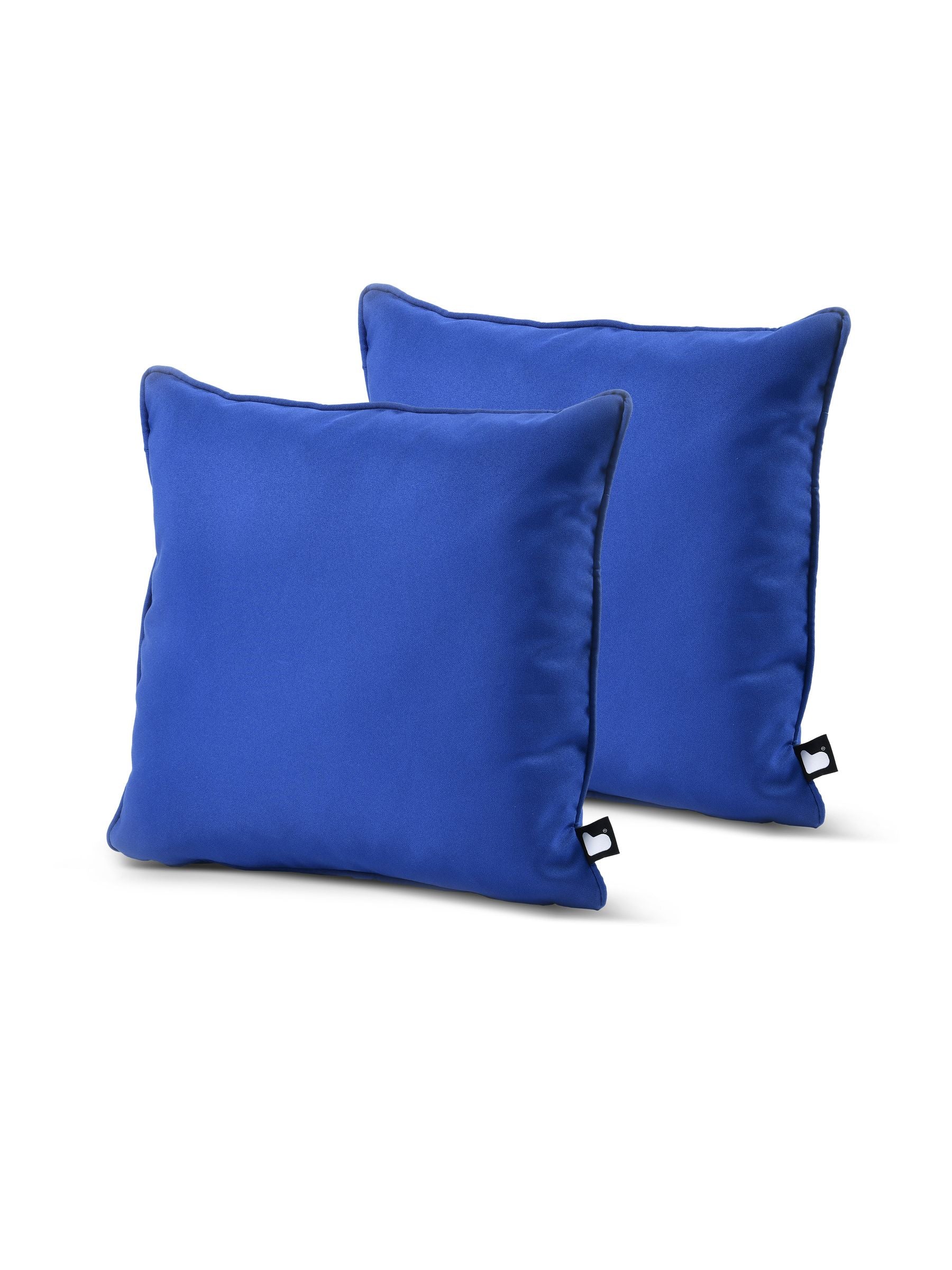 Outdoor Garden Cushions Silver Grey B Cushion Twin Pack