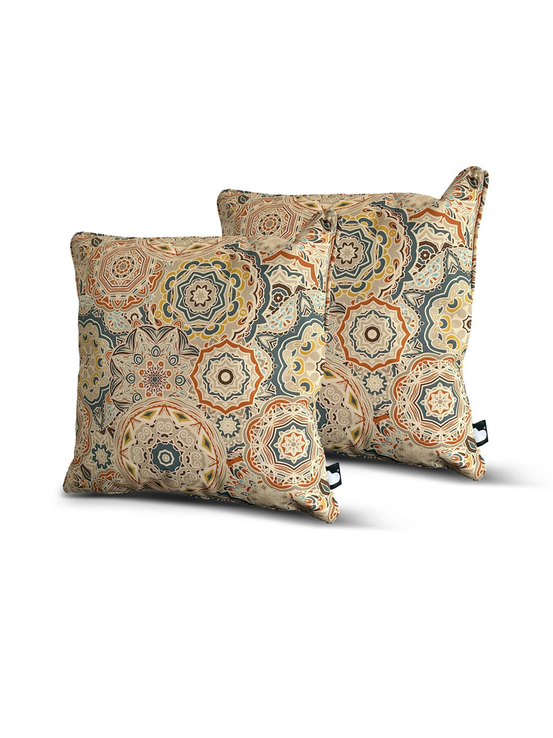 Extreme Lounging garden cushion twin pack mandala sand (British brand)