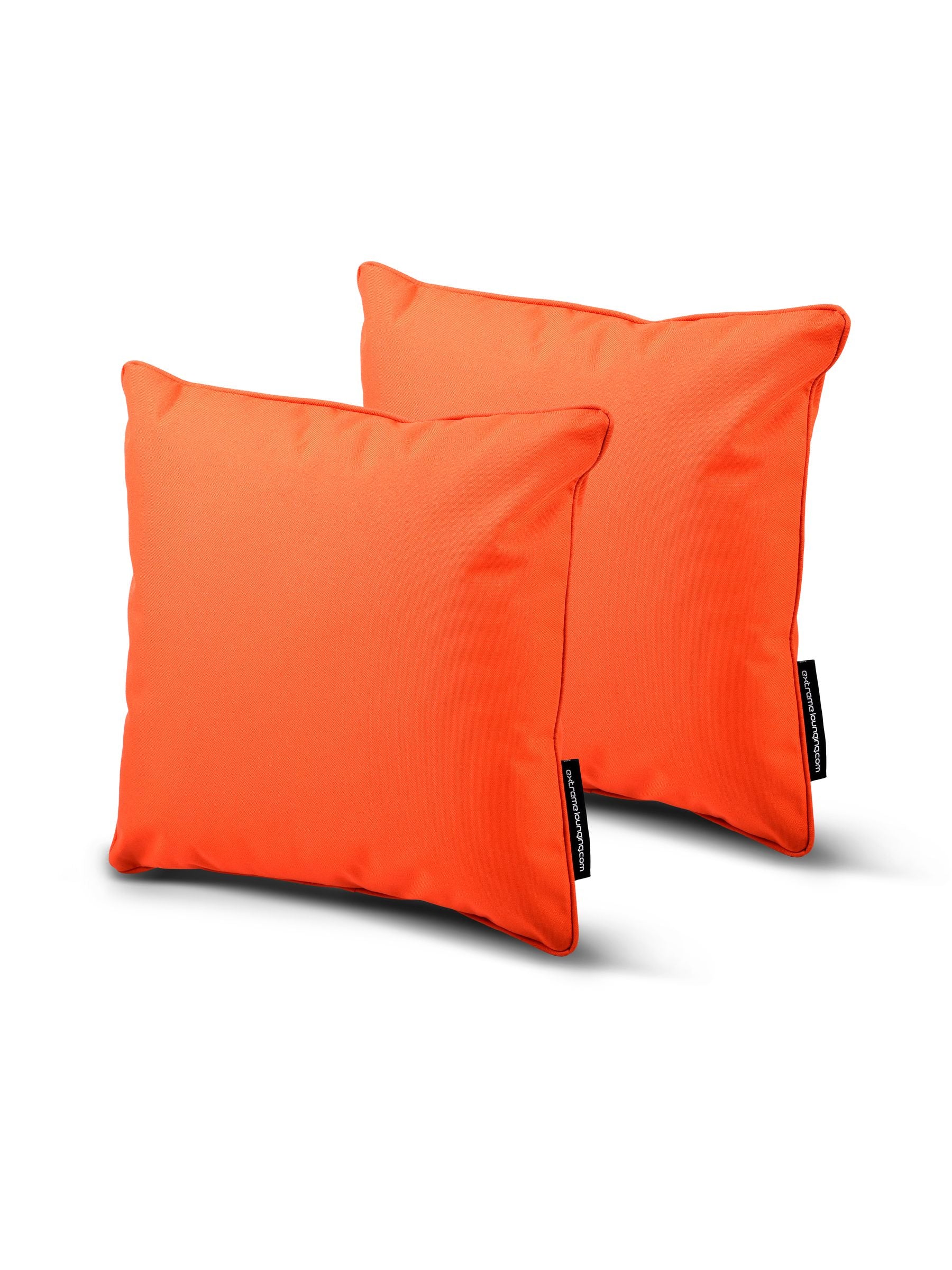 Outdoor Garden Cushions Silver Grey B Cushion Twin Pack