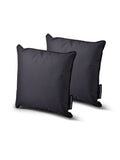 Outdoor Garden Cushions Silver Grey B Cushion Twin Pack