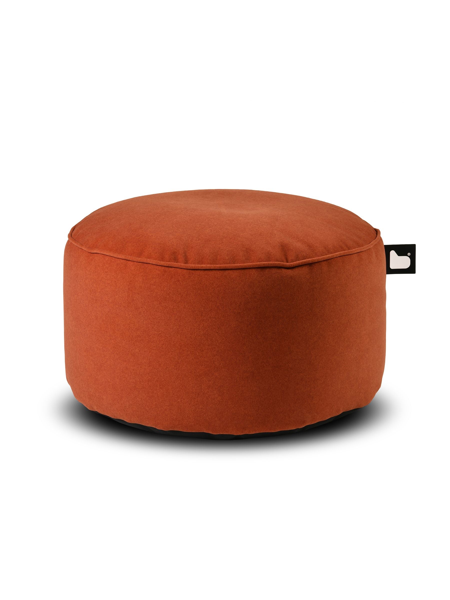 Extreme Lounging Mustard B Pouffe Brushed Faux Suede Indoor Bean Bag
