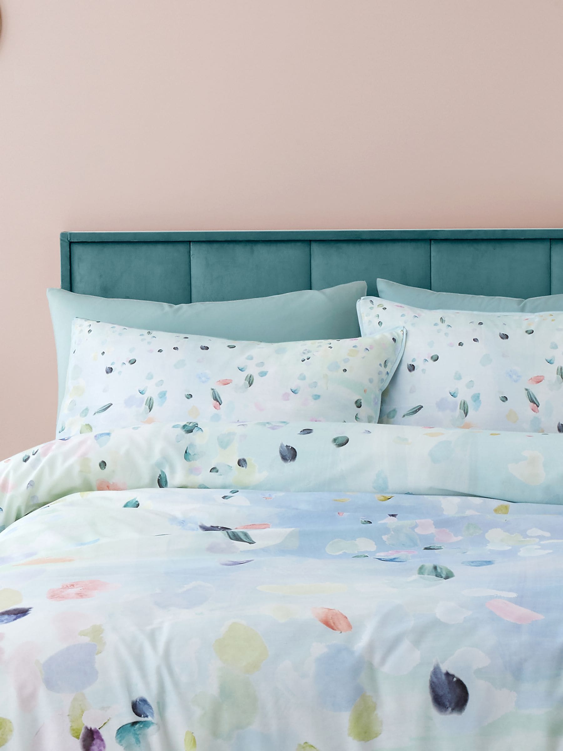 Appletree Duck Egg Alfresco duvet cover set - British product