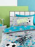 Bedlam Grey Goal Reversible Duvet Cover Set - British product